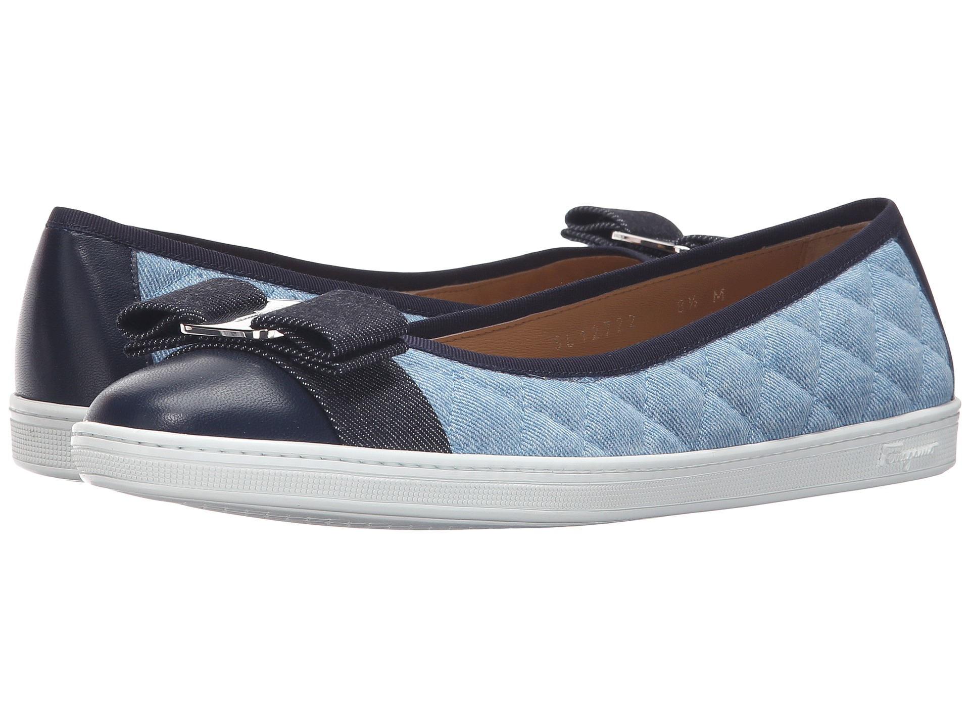 denim ballet flats